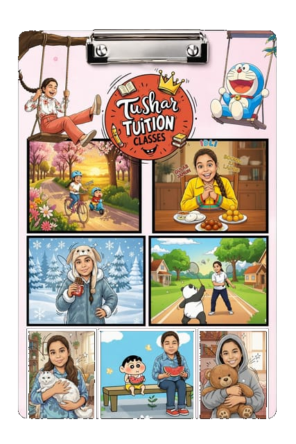 TTC Exampad design with cartoon story panels